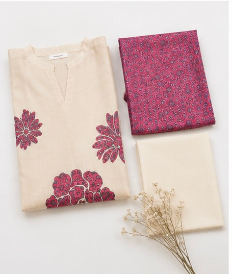 Classic Floral Cotton Suit